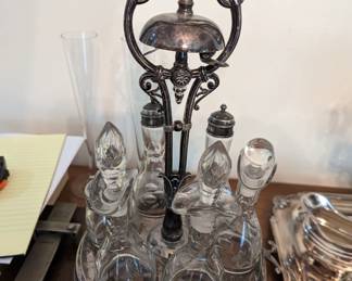 Antique silver cruet