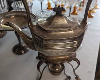 Silver coffee/ hot tea kettle