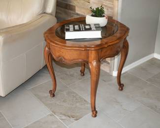 Thomasville Glass Inlay Table