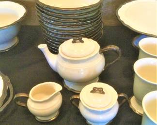 A Rare Complete Dinner Service of Ambiance Versailles Stoneware with Lots of Extras!