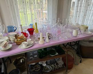 Glasses, vases and more 