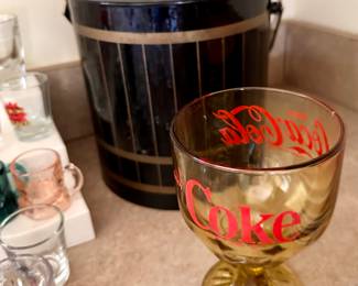 Coke chalice & Briard ice bucket.