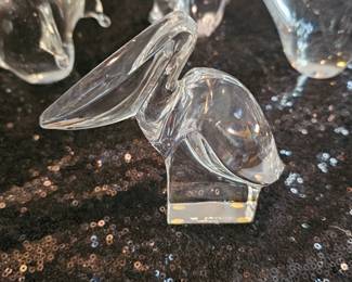 Orrefors Pelican Crystal figurine