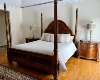 King Size Bedroom set Master 
Comes with two night stands, Dresser/mirror
Armoire 