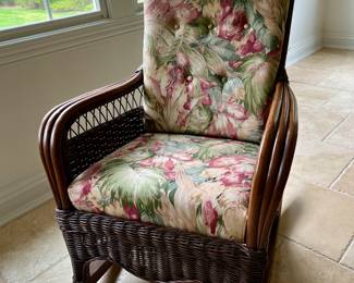 Oscar Huber Wicker Rocker 