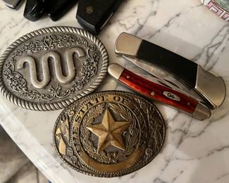 Case Pocket Knife, Belt Buckles