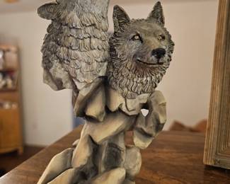 Two Wolves Figurine