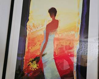 Original Emile Bellet Lithograph Chaude Lumiere D'Ete Plate Signed & Framed