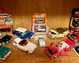 Variety of Die Cast Model Cars