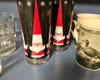 Libby Holt Howard Christmas Santa Glasses 6-5/8” tall