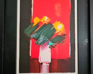 Emile Bellet “ Echappe Rouge" Signed Framed Print