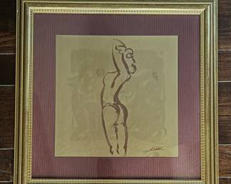 Set of 4 Nudes. Each Measures 14" x 14". Photo 1 of 4. 