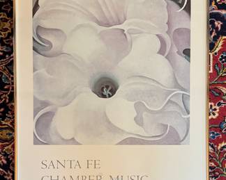 1979 Georgia O'Keefe Santa Fe Chamber Music Festival Poster. Photo 1 of 3.