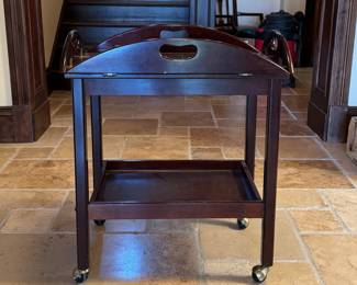 Butler's Tray Table Side Table On Casters. Photo 1 of 2. 