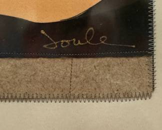 "Agate Impressions," Michele Joule Original Mixed Media. Signed by Artist. Measures 20" x 24"; 31" x 27" Including Frame. Photo 2 of 2.