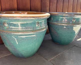 Glazed Ceramic Planters - 2 Available. Photo 1 of 2. 