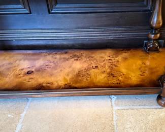 Burled Walnut Sofa Table / Side Board / Console. Measures 83" W x 16" D x 33" H. Photo 7 of 7.