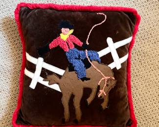 Cowboy Pillow. 