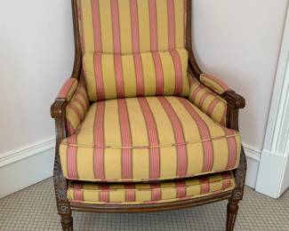 Wesley Hall Down-Filled Upholstered Arm Chair. Measures 26" W x 30" D. Photo 1 of 4. 