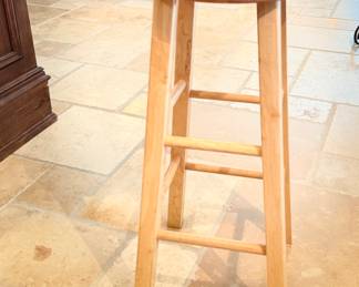 Wood Stool - 3 Available. 