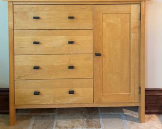 Room & Board Oak Chest of Drawers with Cabinet. 