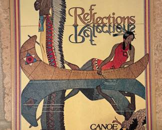 Vintage Wenonah Canoe Company Tin Sign - "Reflections."