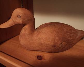 nice carved wood duck