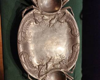 Large Pewter Platter 