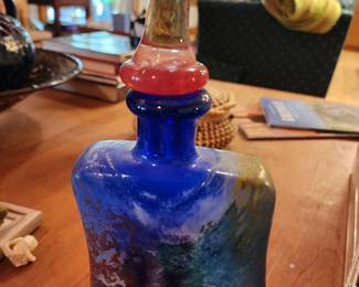Beautiful Blenko Glass Bottle