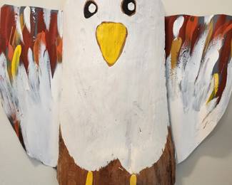 Wooden Folk Art Eagle