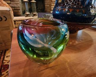 Another Gorgeous Heavy Swedish Vase/Bowl