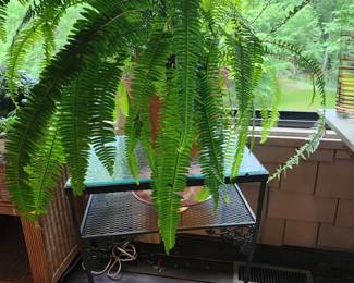 Two-tiered Woodard Side Table 