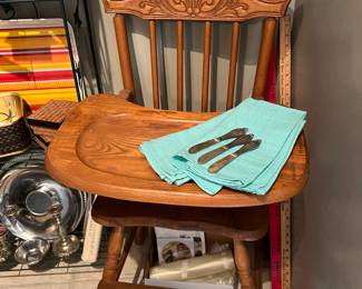 Wooden high chair 