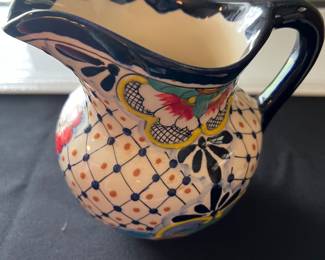 Hand painted Mexico pitcher 