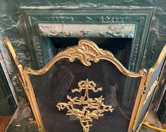 Brass Fire screen 