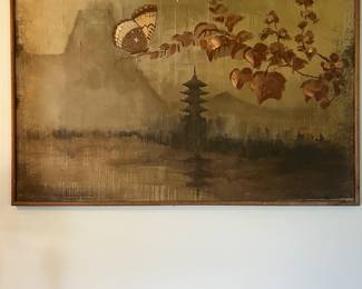 Oil on canvas Asian inspired.  Signed by Lee Reynolds’s 