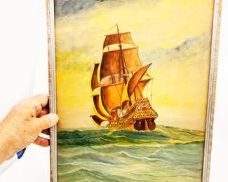 1920'S HAND PAINTED ART 