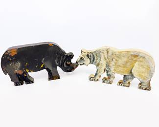 HAND CRAFTED VINTAGE WOOD ANIMALS