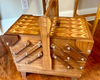 Inlaid Sewing Chest