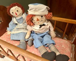 Antique Raggedy Ann & Andy Dolls
