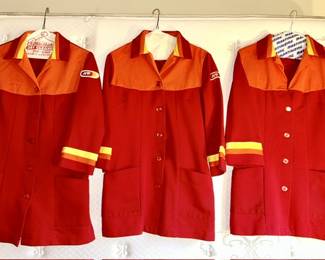 Three A & P grocery store uniforms (one SOLD)