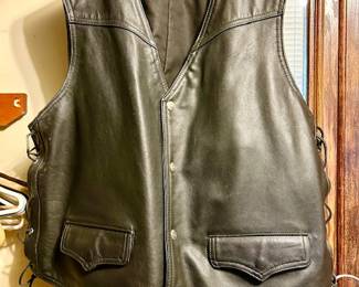 Harley Davidson leather vest