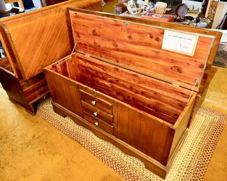 Two cedar chests remain