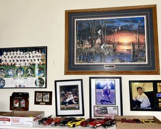 Sports memorabilia, Signed print, collectibles cars (some SOLD)