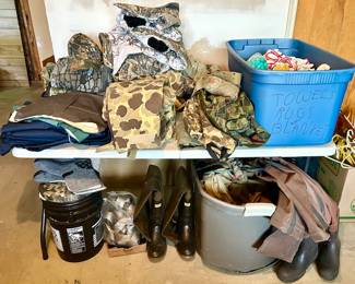 Hunting equipment/clothing, (some SOLD)