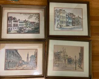 Four prints of S. Carolina by Julia Homer Wilson