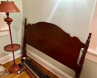 Queen headboard and toleware lamp table