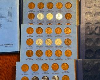 4 sets 1941 up pennies 