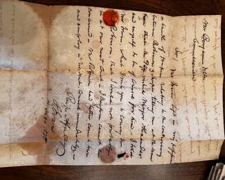 Early 1800s letters, deeds, and grants