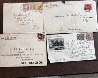 Early 1900 stamped envelopes 